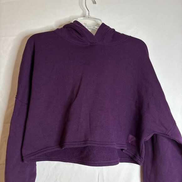 Savage x Fenty Women’s Purple Xssential Cropped Fleece Hoodie Size 1X - Picture 2 of 10